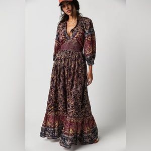 LAST CHANCE!!! Free People Golden Hour Border Maxi Dress